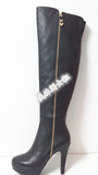 Kadina卡迪娜 哈森2015冬款正品女靴代购拉链高跟长靴子KA41521