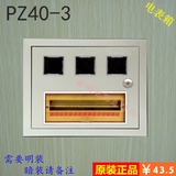 PZ40-3 单相三户铁电表箱 强电箱 配电箱 带锁 明装 暗装12回路