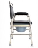 椅移动马桶坐便器老年人家用 不锈钢座便椅坐便椅老人坐厕椅洗澡