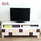 香木语 实木抽屉柜客厅卧室电视柜茶几组合 韩式现代简约视听柜