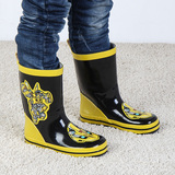 儿童雨鞋男童雨鞋迪士尼卡通防滑雨靴变形金刚小童学生水鞋胶鞋单