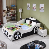 儿童床单人床1.2卡通皮床1.5米小孩实木松木汽车床男孩女孩婴儿床