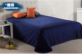 单件纯色床单1.2 1.5 1.8 2米单双人加大深蓝藏蓝老蓝色床单包邮