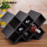 雅臣仕 欧式八格酒架红酒架 葡萄酒瓶架 创意实木酒柜装饰品摆件