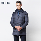 BINNIB2014新款男士中老年商务休闲羽绒服 高端修身西服西装男款