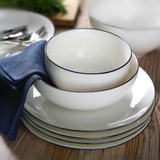 瓷器餐具碗 陶瓷微波碗米饭碗创意碗餐具套装 厨房用具 欧美风格