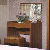 梳妆台小户型家具组装简约卧室化妆桌翻盖实木妆台卧室组合