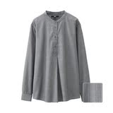 女装 花式立领条纹衬衫(长袖) 171747 优衣库UNIQLO