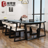北欧餐桌现代简约小户型实木餐桌椅组合长方形6人餐桌设计师家具