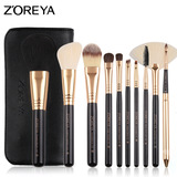 厂家直销ZOREYA10支便携化妆刷包初学套刷彩妆美妆工具刷一件代发