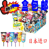 固力果glico米奇头创意有机棒棒糖可爱日本进口糖果10g