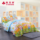 香港雅芳婷家纺 卡通床上四件套纯棉1.8 麦兜儿童床上用品 单人