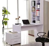 环保简约电脑桌带书架书柜组合台式转角桌书桌组装宜家简易办公桌