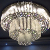水晶吸顶灯led直径1米别墅客厅水晶灯1.5米1.8米水晶灯吸顶灯2米3