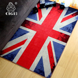 仙吉 创意复古英国旗米字旗英伦欧美风格客厅沙发卧室床边地毯