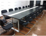 上海办公会议桌简约现代洽谈桌办公桌钢木会议桌长条桌带厂家直销
