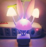 节能LED小夜灯 光控感应灯创意月亮兔 床头灯宝宝灯壁灯插电 包邮