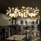 后现代萤火虫吊灯个性创意北欧客厅餐厅艺术展厅别墅树枝装饰灯具