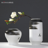 陶瓷花器摆件现代新中式古典装饰花瓶新房样板间茶室客厅酒柜花插