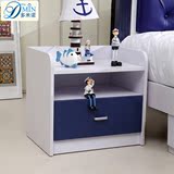 多米诺 现代儿童床头柜 小户型可爱收纳储物床边柜二斗柜家具