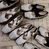 芭蕾舞平底鞋2016秋季欧美女式真皮方头绑带女鞋平底休闲系带单鞋