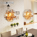 欧式玻璃球吊灯北欧现代简约卧室餐厅灯创意个性艺术温馨客厅灯饰