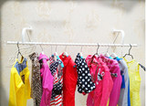服装店衣架卖衣服用的架子服装展示架子女装店货架上墙侧挂架