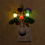 海马玫瑰 七彩梦幻蘑菇变色小夜灯 LED小夜灯 插电小夜灯 卧室灯