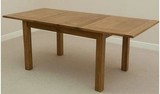 纯实木餐桌桌子全白橡木可伸缩抽拉折叠活动餐桌