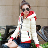 2015新款棉衣女士韩版带帽羽绒服女短款冬装棉袄冬季外套加厚修身
