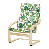 广州宜家代购波昂 单人沙发/ 扶手椅 桦木贴面,西迈 绿色