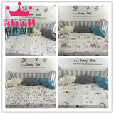 婴儿韩版卡通纯棉床单新生儿纯棉宝宝儿童床单 幼儿园床上用品