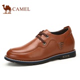 Camel/骆驼男鞋 真皮耐磨简约休闲男士内增高皮鞋 春季新款
