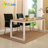 简约现代简易钢架职员办公桌椅组合单人电脑桌书桌双人桌子写字台