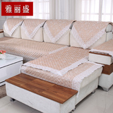 雅丽盛欧式沙发垫纯色四季防滑布艺组合沙发套简约现代坐垫子靠垫