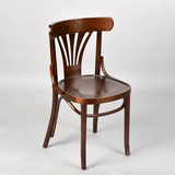 美式乡村餐椅棕色地中海餐台椅子实木弯曲欧式高档椅时尚简约现代