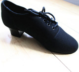成人男女拉丁舞蹈鞋 包邮 牛津布黑色拉丁舞鞋 教师鞋 教练鞋