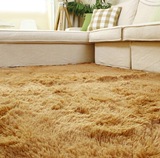 羊毛地毯皮毛一体羊皮白色长毛欧式卧室客厅圆形可定做,