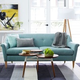 布艺沙发客厅组合小户型转角现代简约可拆洗三人北欧日式实木沙发