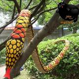 抱枕，海乐园毛绒玩具大花纹仿真蟒蛇眼镜蛇公仔 生日礼品2.8米