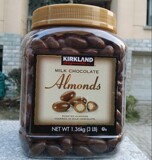 美国可兰Kirkland杏仁夹心牛奶巧克力豆1.36kg 1360G杏仁糖巧克力