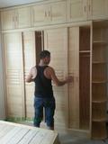 广州松木家具定制全屋实木整体全套衣柜定制吊柜壁橱柜单门柜定做
