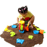 儿童宝宝决明子玩具沙滩玩具专用沙子 环保沙子 玩沙套装