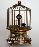 古钟铜机械|全铜鸟笼子|老式机械仿复古座钟|欧式上弦钟表|家装钟