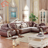 欧式布艺沙发组合中小户型新古典后现代实木转角布艺宜家沙发特价