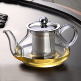 大容量花茶壶耐高温加厚泡茶壶不锈钢过滤茶漏三用壶玻璃茶壶套装