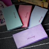 韩版新款磨砂女士钱包学生超薄长款卡包多卡位时尚女式零钱潮手包