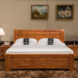 中式简约实木床15米双人床18米成人床简易床单人床大气简约现代