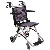 鱼跃轮椅车1100 铝合金折叠 轻便旅游轮椅老人残疾人便携代步车