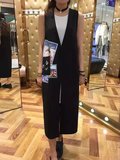 太平鸟2016女装新款夏季假两件套V领长裙铅笔连衣裙a1fa6210689